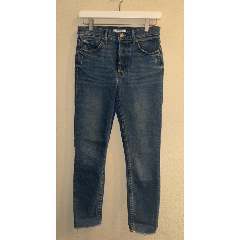 GRLFRND Karolina Button Fly Jeans‎ in Midnight Blue Size 27